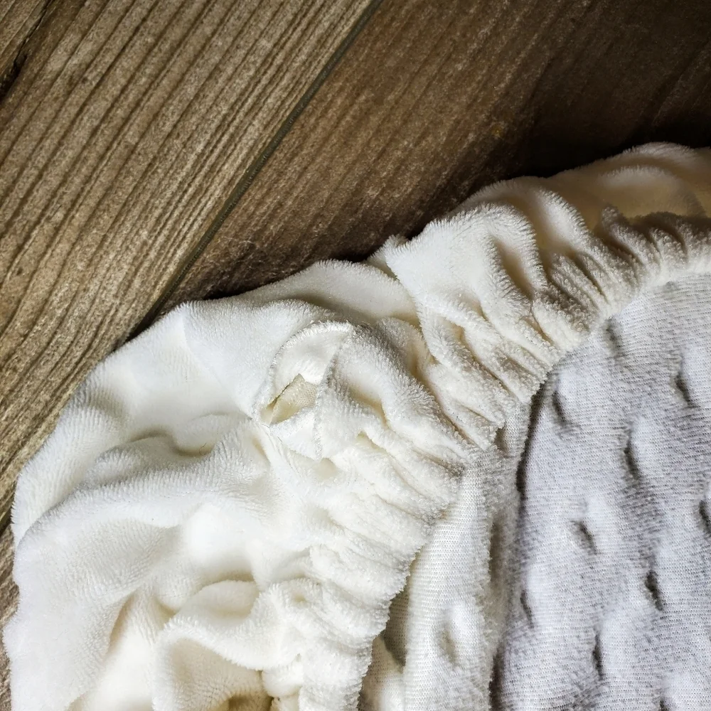 TILLYOU Ivory Off-White Changing Pad Covers 2 Pc EUC